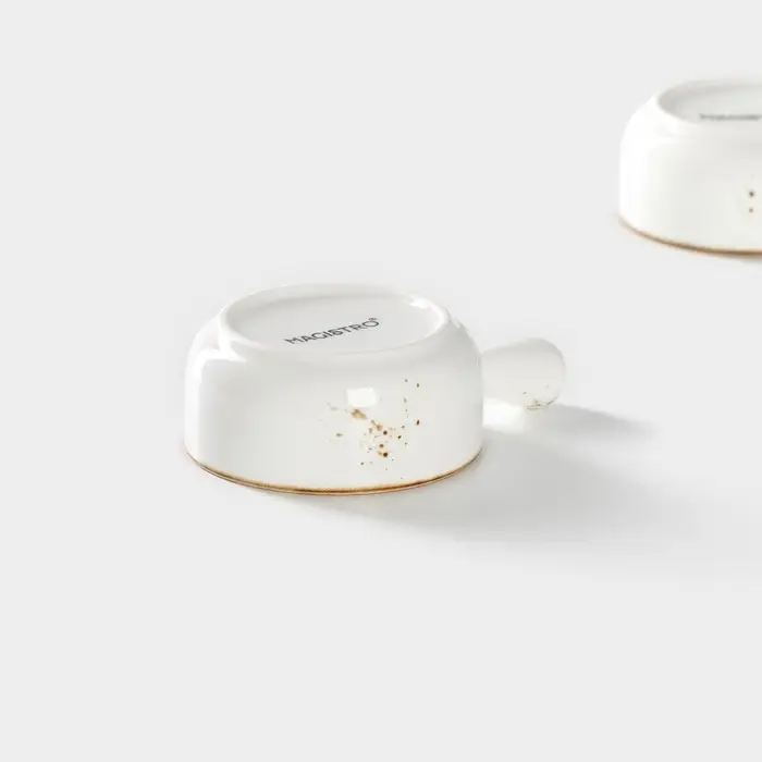 Кокотницы «Церера», набор 2 шт., d=7.5 см, 100 мл, фарфор, белые Кокотницы «Церера», набор 2 шт., d=7.5 см, 100 мл, фарфор, белые