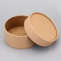 Набор круглых подарочных коробок, завальцованные крафт, набор 12 шт., 12×6 см Набор круглых подарочных коробок, завальцованные крафт, набор 12 шт., 12×6 см