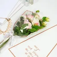 Пакет для цветов Love, белый, 28 х 9 х 43.5 см