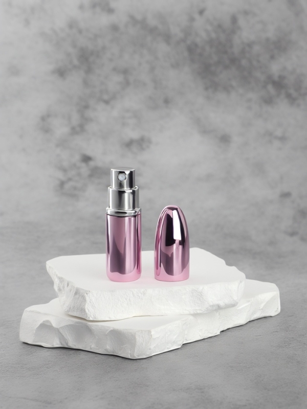 Флакон для парфюма «Пуля», с распылителем, 3 мл, цвет розовый Флакон для парфюма «Пуля», с распылителем, 3 мл, цвет розовый