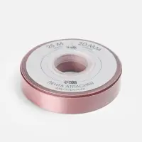 Лента атласная TEIRA, двухсторонняя, 20 мм, 25&plusmn;1 м, нежно-розовая №164
