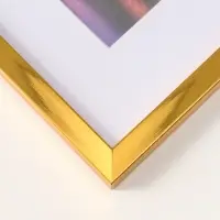 Фоторамка для фото 30х40 см, с паспарту 21х30 см, Lumo, золото