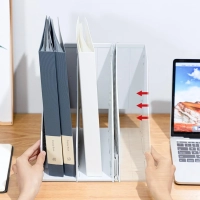 Лоток вертикальный Deli 78995Grey складной 3 отделения серый