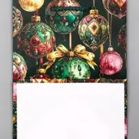 Пакет подарочный новогодний ламинированный, &laquo;Игрушки Новогодние&raquo; , 18&times;10&times;22.3 см