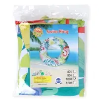 Круг для плавания &laquo;Тропики&raquo;, надувной, d=95 см, от 3 лет, с ручками, разноцветный