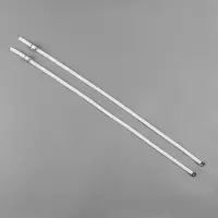 Ремешок для обуви, искусственная кожа, 58 см, 8 мм, 2 шт., белый