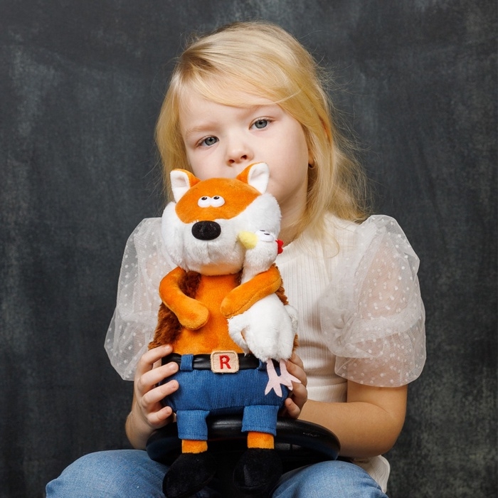 Мягкая игрушка  Мягкая игрушка "Ловкий Лис и Курица", 24 см MT-MRT-D04202307-24