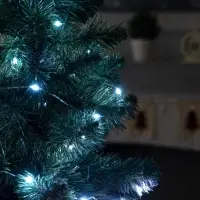 Умная гирлянда &laquo;Нить&raquo; 5 м, роса, IP20, серебристая нить, 50 LED, управление с приложения, свечение RGB, USB