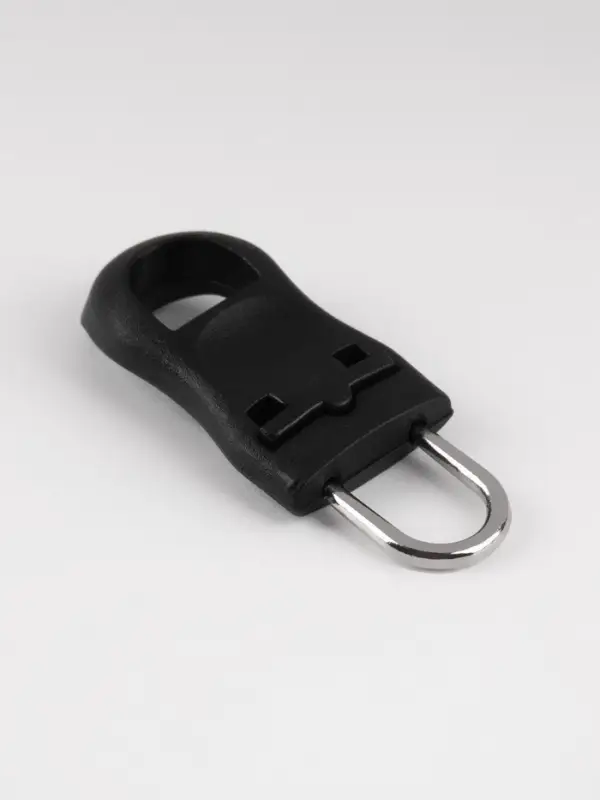 Язычок - пуллер для молнии, съёмный, 3.5&times;1.5 см, 10 шт., чёрный