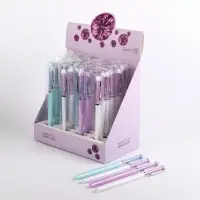 Ручка гелевая Calligrata &laquo;Стразы&raquo;, синий стержень, узел 0.5 мм, МИКС