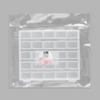 Органайзер для ниток, на 25 шпулек, 12&times;10.5&times;2.5 см, прозрачный