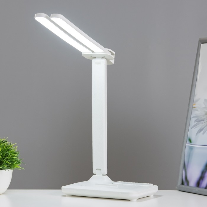 Настольная лампа сенсорная Настольная лампа сенсорная "Раздвижная" LED 15Вт АКБ USB белый 45х30х17 см RISALUX