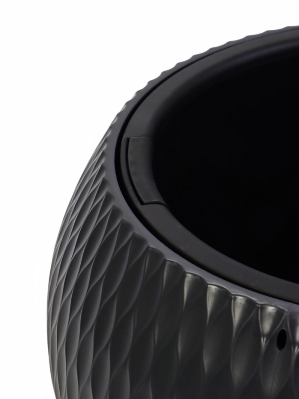 Кашпо "Жемчужина" подвесное 7л, графитовый