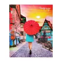 Тетрадь 48 листов в клетку Calligrata &laquo;Яркие зонты&raquo;, МИКС