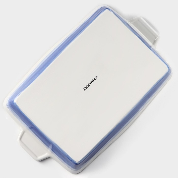 Форма для запекания из фарфора прямоугольная Доляна «Космос», 2100 мл, 34×20,5×5,5 см, цвет синий Форма для запекания из фарфора прямоугольная Доляна «Космос», 2100 мл, 34×20,5×5,5 см, цвет синий