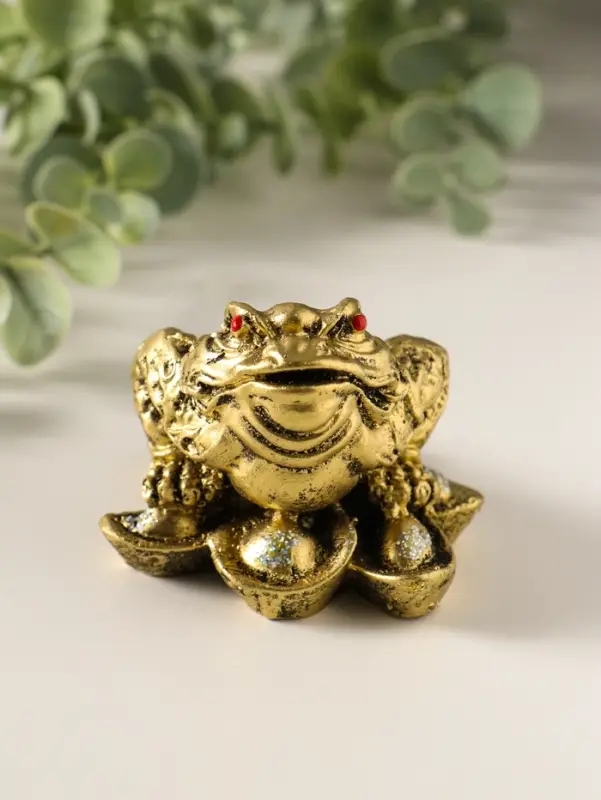 Сувенир Жаба на деньгах, 5,5х6,5х7см