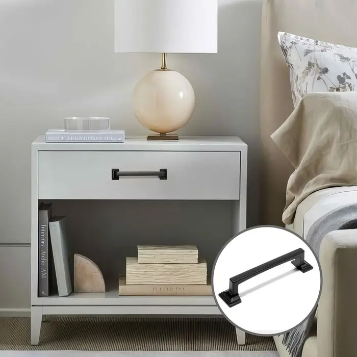 Ручка-скоба CAPPIO RSC038, цинк, м/о 96 мм, цвет черный, 4 шт.