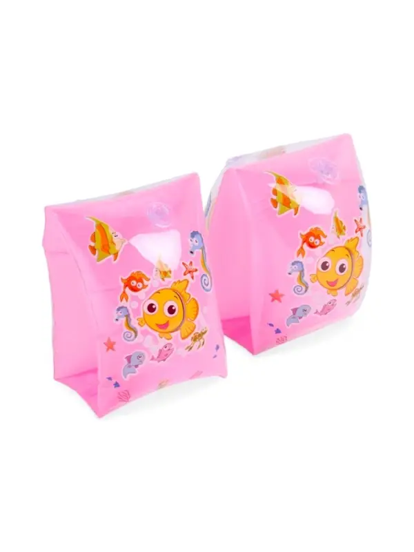 Нарукавники для плавания, размер M, цвет розовый