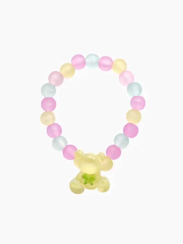 Браслет детский Выбражулька «Мишка», d=6 см. бусины, разноцветный Браслет детский Выбражулька «Мишка», d=6 см. бусины, разноцветный