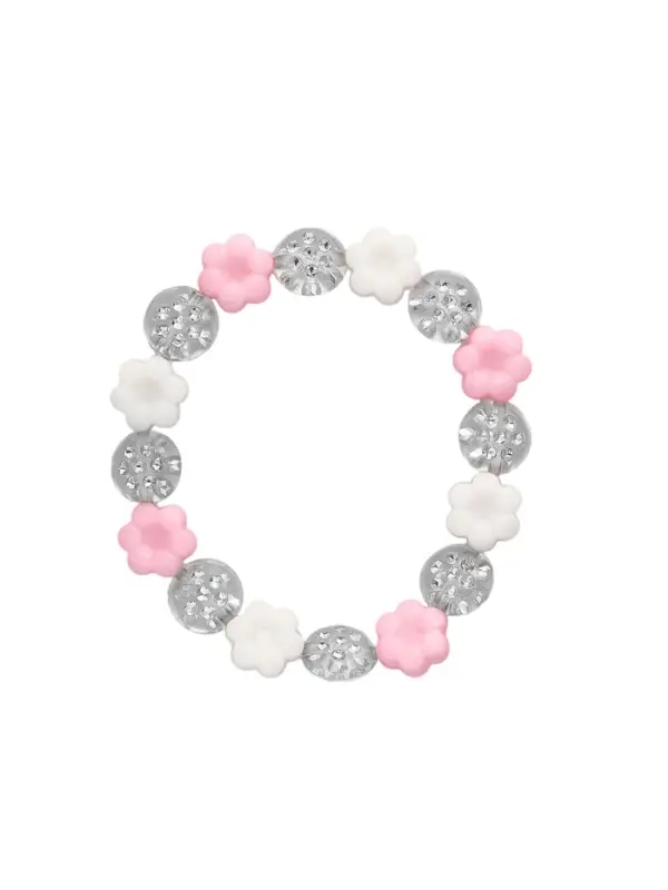 Браслет детский «Выбражулька» цветочки нежные, цвет бело-розовый Браслет детский «Выбражулька» цветочки нежные, цвет бело-розовый