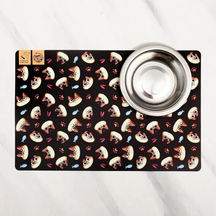 Коврик под миску «Голодные коты», 43х28 см Коврик под миску «Голодные коты», 43х28 см