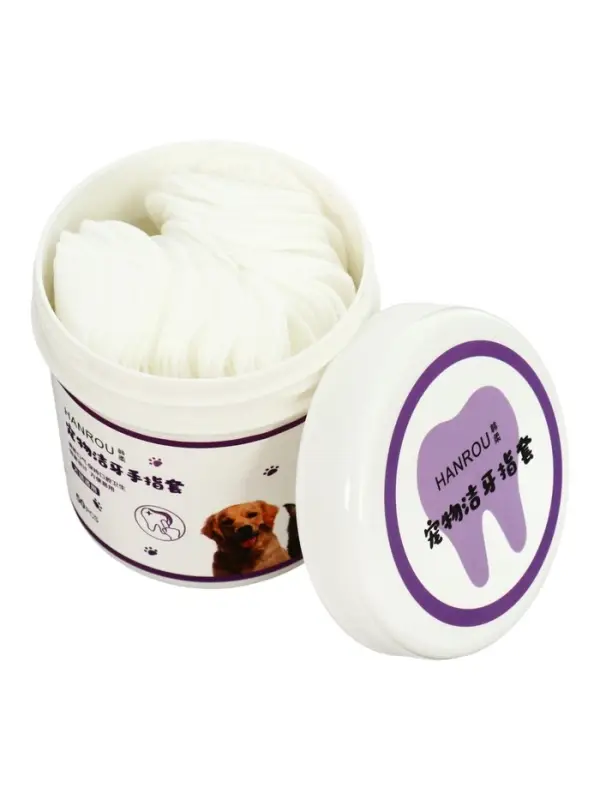 Влажные салфетки для ухода за домашними животными, для зубов, 50 шт.