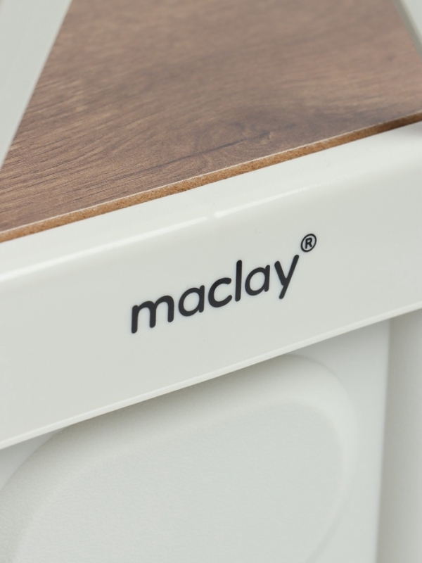 Стол - корзина Maclay 2 в 1, складной, 30 л, 43,5 х 30 х 24/6 см, светло-серый