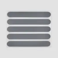 Светоотражающая термонаклейка &laquo;Полосы&raquo;, 12&times;1.5 см, 5 шт. на листе, серая