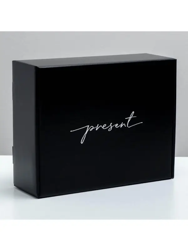Коробка подарочная двухсторонняя складная, упаковка, &laquo;Present&raquo;, 27&times;21&times;9 см