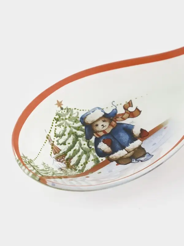 Подставка под ложку  Подставка под ложку "Московский мишка" 24,5x10x2,1 см