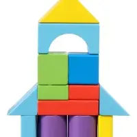 Кубики детские деревянные, 27 деталей, 3+