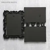 Фоторамка пластик на 3 фото 10х15 см "Любовь моя" тёмное золото 26,5х32,5 см