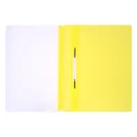 Папка-скоросшиватель Calligrata, А4, 120 мкм, жёлтая, прозрачный верх