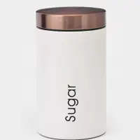 Банки для сыпучих Prime, 9&times;15.5 см, 3 шт., жесть, белые