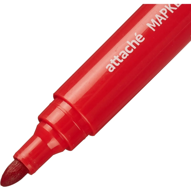 Маркер перманентный универсальный Attache Economy красный 2-3 мм