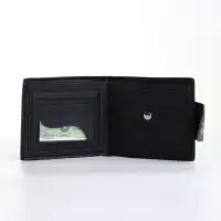 Портмоне мужское, отделение на молнии, на магните, чёрное