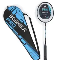 Ракетка для бадминтона BOSHIKA PRO, алюминий, графит, в чехле