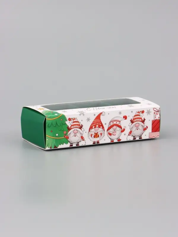 Коробка подарочная для 3 конфет &laquo;Гномики&raquo;, 13.3&times;3.3&times;5.8 см