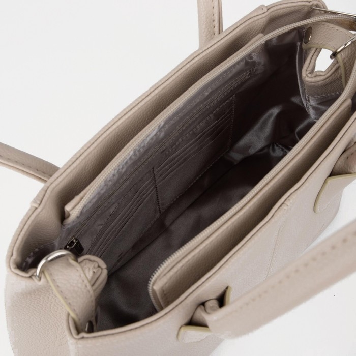 Сумка-тоут El Masta на молнии, цвет бежевый Сумка-тоут El Masta на молнии, цвет бежевый