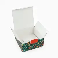 Коробка новогодняя подарочная складная &laquo;С новым годом&raquo;, 15&times;15&times;7 см