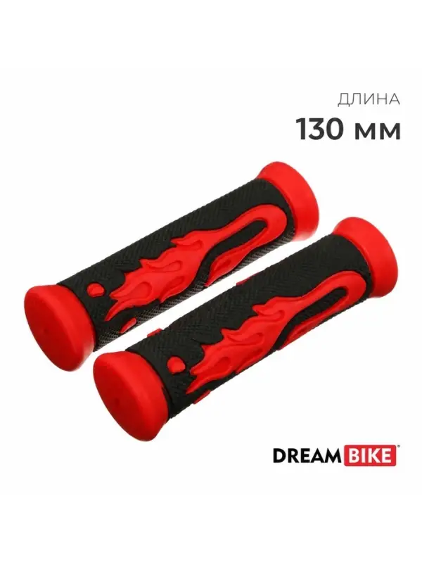 Грипсы Dream Bike, 130 мм, чёрно-красные