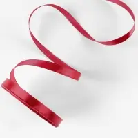 Лента атласная, 10 мм, 23&plusmn;1 м, красная №33