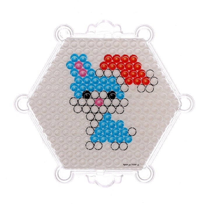 Аквамозаика «Зайчик», 8 трафаретов, в пакете Аквамозаика «Зайчик», 8 трафаретов, в пакете