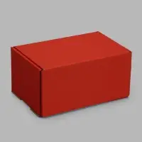 Коробка самосборная "Почтовая", красная, 30 х 20 х 15 см