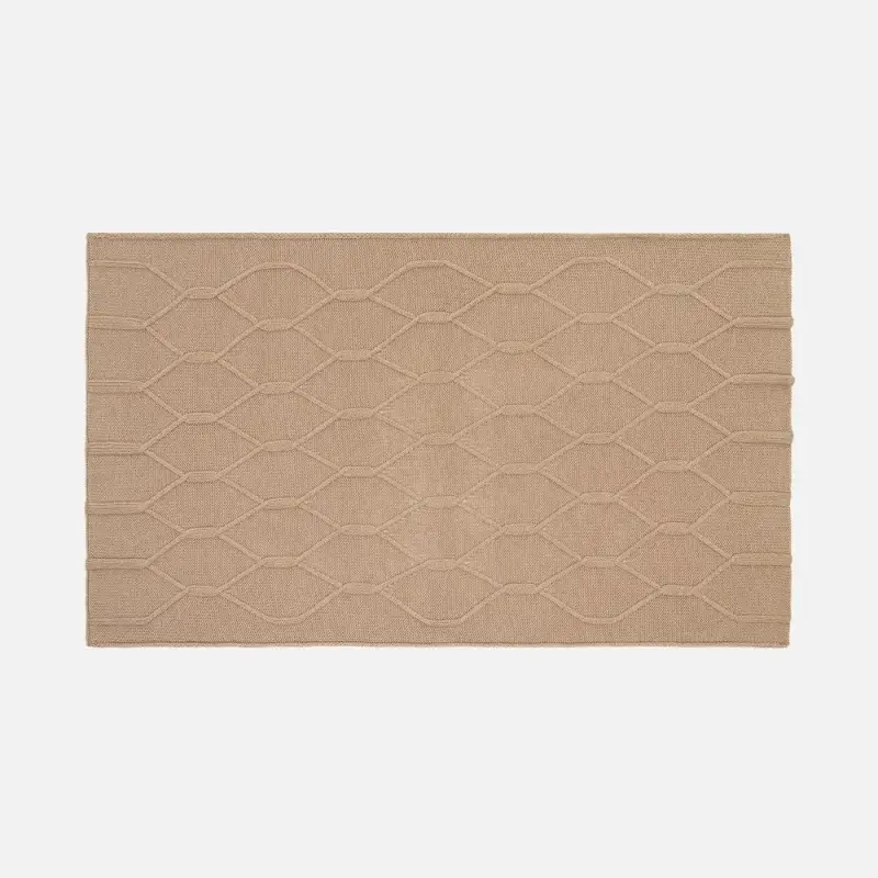 Плед Curve Verve, бежевый меланж