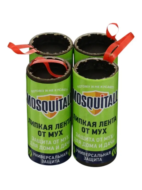 Липкая лента от мух MOSQUITALL, набор 4 шт.