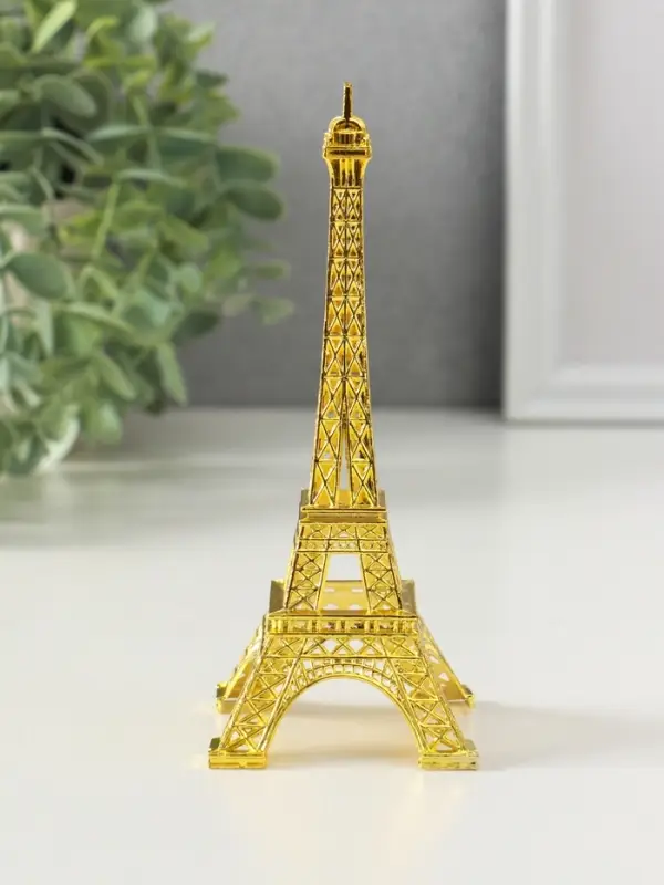Фигурка металл &laquo;Эйфелева башня&raquo;, под золото, 15&times;6&times;6 см