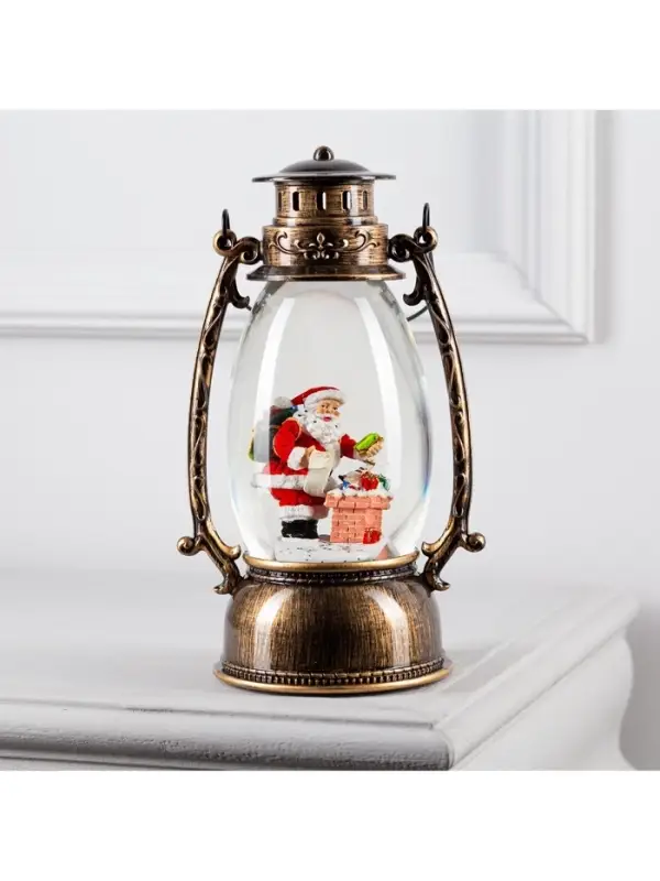 Светодиодная фигура &laquo;Дед Мороз с подарками&raquo; 14&times;23.5&times;11 см, пластик, от батареек ААх3, USB, свечение тёплое белое