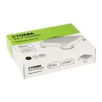 Подставка для ног, Стамм, 34.3&times;10.5&times;44.7 см, рельефная поверхность, черная