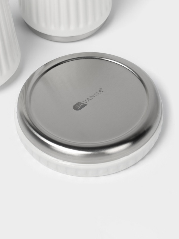 Набор для ванной Набор для ванной "Хром" 3 предмета (дозатор для мыла, стакан, мыльница)